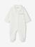 Set van 2 geribd fluwelen babyslaappakjes met opening voor beige+rozen - vertbaudet enfant 
