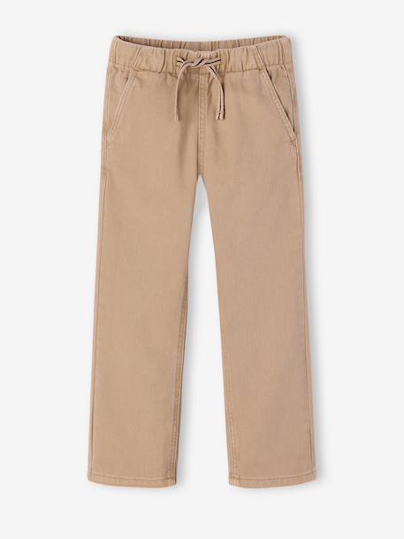 Pantalon garçon  fluide facile à enfiler garçon beige+bleu moyen+bleu nuit+terracotta+vert sauge - vertbaudet enfant 