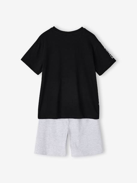 Pyjashort garçon coton logo Playstation noir - vertbaudet enfant 