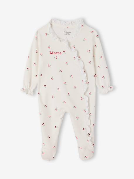 Pyjama Naissance fille cerise écru - vertbaudet enfant 