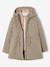 Parka fille 3 en 1 parka et coupe-vent imprimé fleurs kaki - vertbaudet enfant 