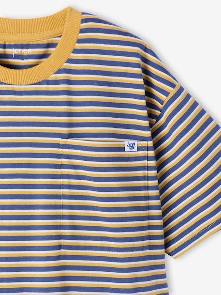 T-shirt manches courtes garçon rayé bleu - vertbaudet enfant 