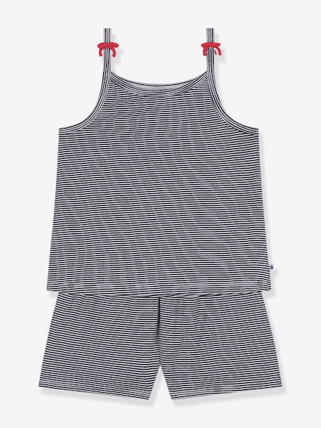 Ensemble pyjama bretelles Petit Bateau marine - vertbaudet enfant 