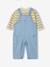 Ensemble salopette bébé garçon vert sauge - vertbaudet enfant 