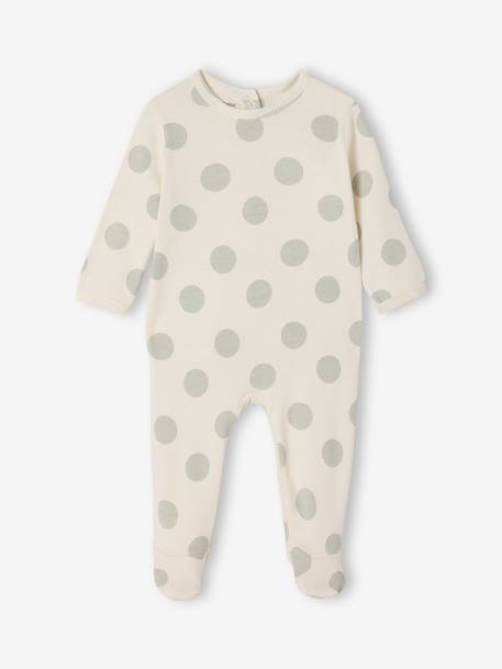 Set van 2 pyjama's baby met opening aan de achterkant saliegroen - vertbaudet enfant 