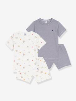 -Set van 2 pyjamashorts van katoen PETIT BATEAU
