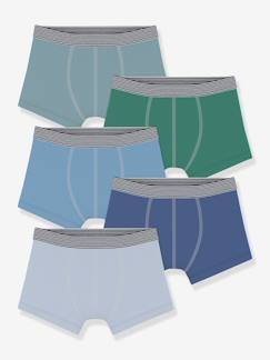 -Lot 5 boxers uni Petit Bateau