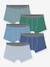 Lot 5 boxers uni Petit Bateau blanc - vertbaudet enfant 