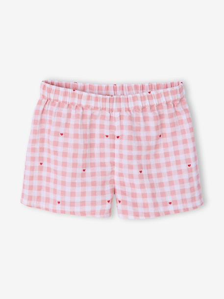 Pyjama 2 pièces fille Capsule mère-fille rose poudré - vertbaudet enfant 