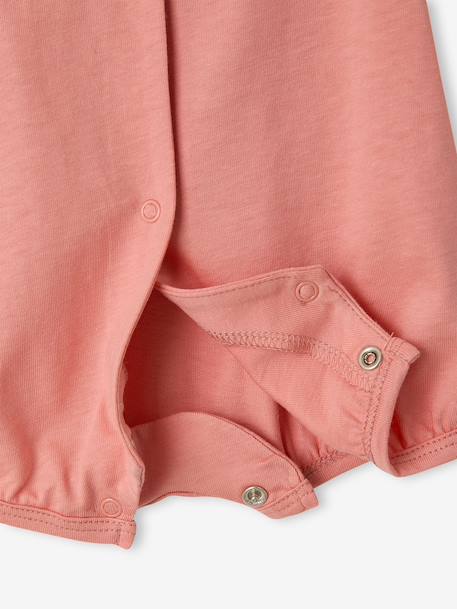 Lot 2 combishort bébé fille coton bio écru - vertbaudet enfant 