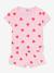Pyjama short fille imprimé coeurs rose - vertbaudet enfant 