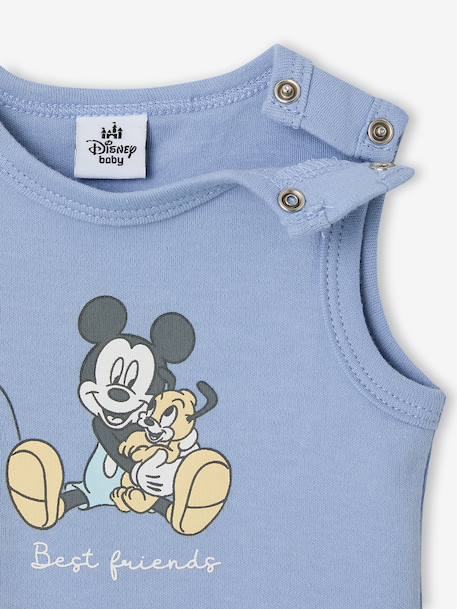 Lot de 2 bodies bébé garçon sans manches bleu jean - vertbaudet enfant 