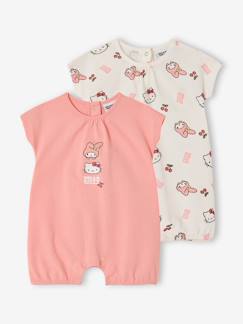 -Lot 2 bodies combinaison Hello Kitty cerises