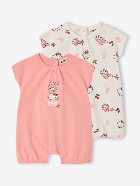 Bébé-Lot 2 bodies combinaison Hello Kitty cerises