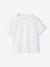 Set van 3 effen t-shirts voor meisjes écru+lichtroze - vertbaudet enfant 