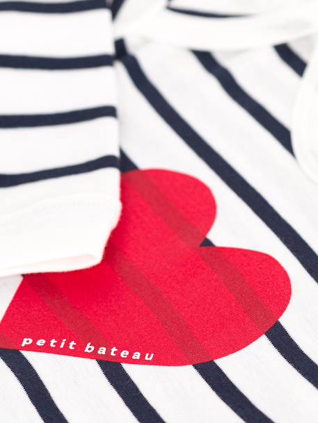 Pyjama cœur Petit Bateau écru - vertbaudet enfant 