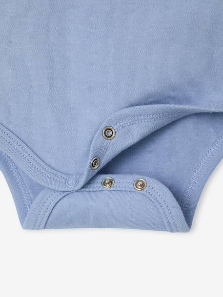 Lot de 2 bodies bébé garçon sans manches bleu jean - vertbaudet enfant 