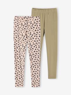 -Set van 2 Basics meisjesleggings