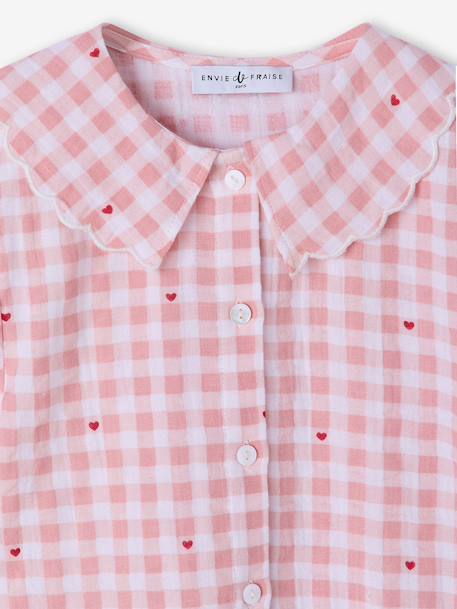 Pyjama 2 pièces fille Capsule mère-fille rose poudré - vertbaudet enfant 