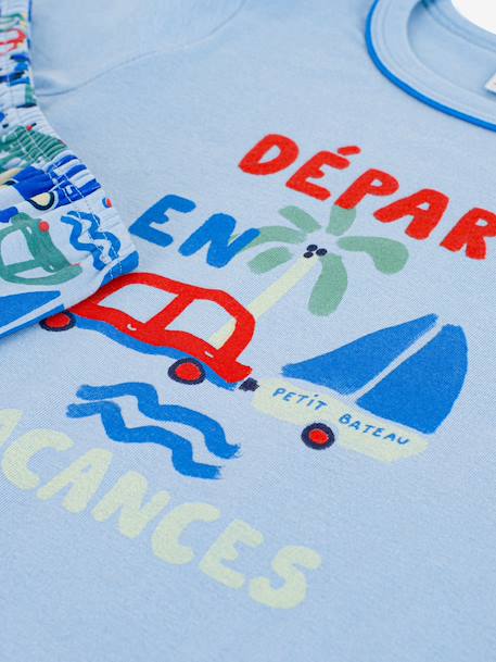 Pyjama short garçon bleu - vertbaudet enfant 
