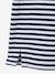 Robe fille en molleton léger motif gris chiné+rayé bleu+vert+vert sauge - vertbaudet enfant 