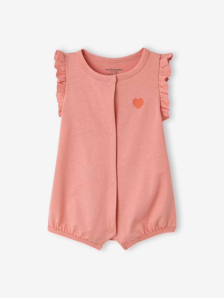 Set van 2 combishorts babymeisje biologisch katoen ecru - vertbaudet enfant 