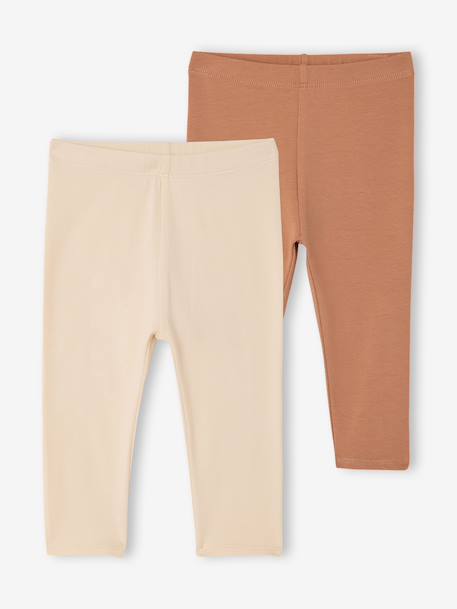 Bébé-Lot de 2 leggings bébé fille BASICS
