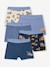Set boxershorts voor jongens met graafmachine oceaanblauw - vertbaudet enfant 