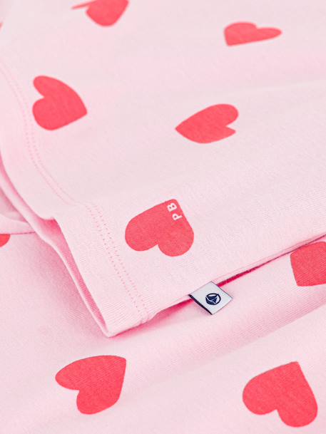 Pyjama short fille imprimé coeurs rose - vertbaudet enfant 