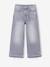 Jean fille large bas effiloché bleu foncé+denim bleached+gris+stone - vertbaudet enfant 