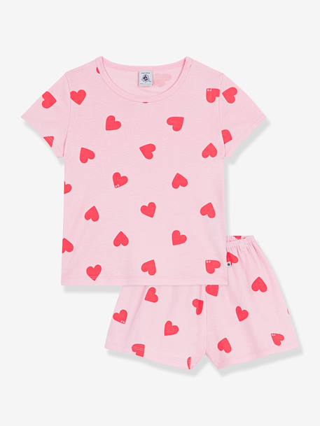 Fille-Pyjama short fille imprimé coeurs 
