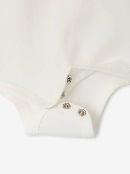 Lot de 2 bodies bébé naissance ouverture polo bleu ciel+écru - vertbaudet enfant 