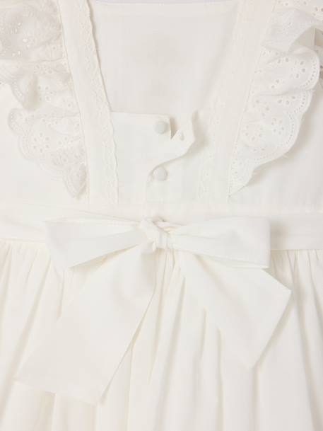 Robe patineuse volantée blanc - vertbaudet enfant 