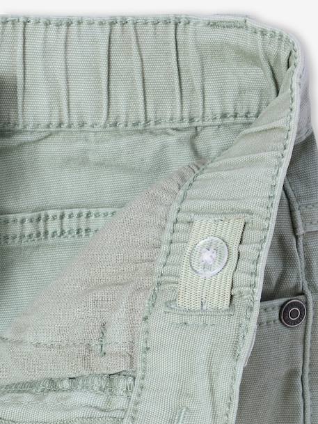 Pantalon garçon indestructible facile à enfiler beige+bleu nuit+kaki+vert sauge - vertbaudet enfant 