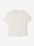 Set van 3 effen t-shirts voor meisjes écru+lichtroze - vertbaudet enfant 
