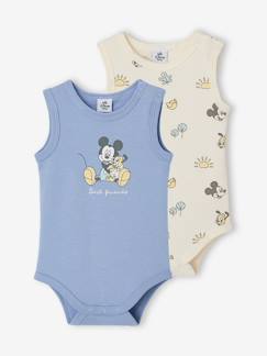 -Lot de 2 bodies bébé garçon sans manches