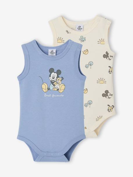 Bébé-Lot de 2 bodies bébé garçon sans manches