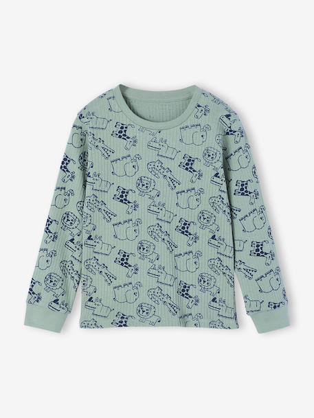 Pyjama garçon jungle vert sauge - vertbaudet enfant 