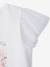 Tee-shirt manches courtes fleuri blanc - vertbaudet enfant 