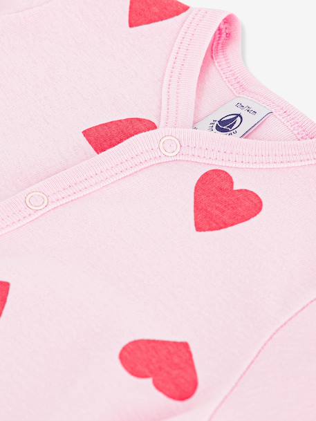 Combicourte bébé imprimée coeurs rose - vertbaudet enfant 