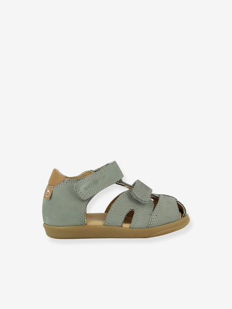 Sandales scratch Pika Shoo Pom bleu ciel - vertbaudet enfant 