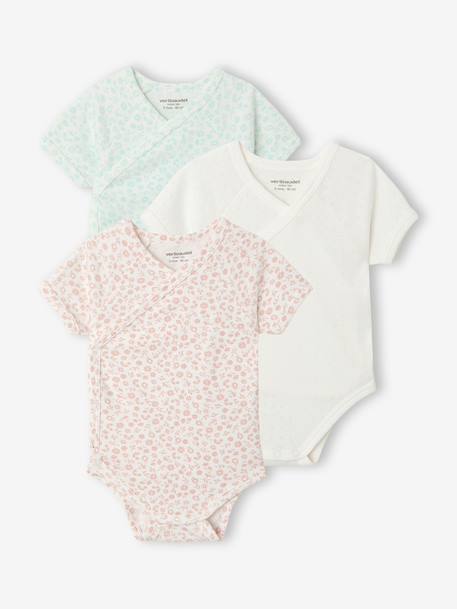 Bébé-Lot 3 bodies bébé fille MC