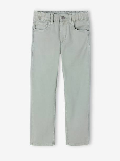 Pantalon garçon indestructible facile à enfiler beige+bleu nuit+kaki+vert sauge - vertbaudet enfant 