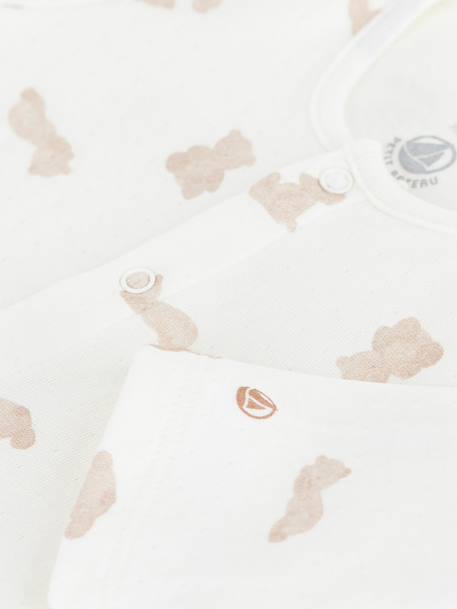 Pyjama bébé imprimé Petit Bateau blanc - vertbaudet enfant 