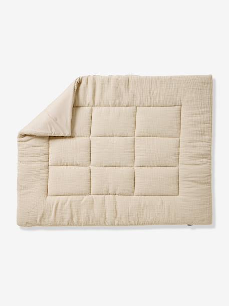 Tapis de sol / Fond de parc uni gaze et percale de coton indigo+ocre+olive+taupe+terracotta+vanille - vertbaudet enfant 