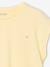 Effen Basics meisjesshirt met korte mouwen blauwgroen+ecru+lichtgeel+snoepjesroze - vertbaudet enfant 