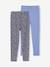 Lot de 2 leggings fille Basics bois de rose+gris foncé+indigo+kaki+vert sauge - vertbaudet enfant 