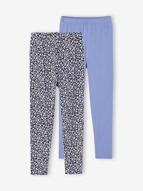 Fille-Pantalon-Lot de 2 leggings fille Basics
