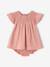 Jurk en bloomer baby meisjes katoen rouge - vertbaudet enfant 