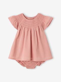 -Robe et bloomer bébé fille coton